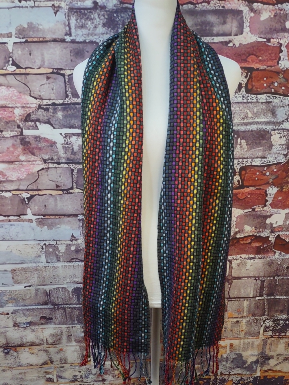 Merona Rainbow Stripe Woven Scarf